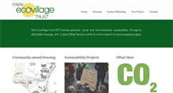 Desktop Screenshot of parkecovillagetrust.co.uk