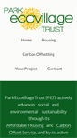 Mobile Screenshot of parkecovillagetrust.co.uk